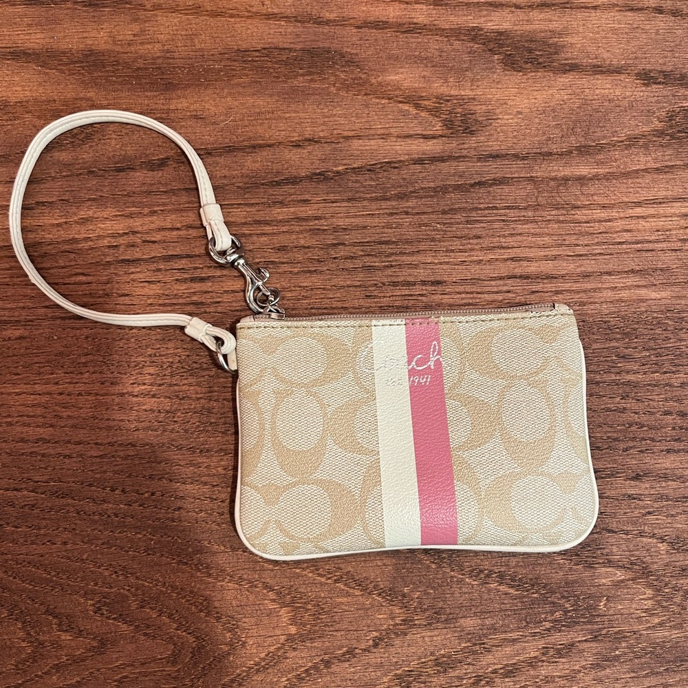 Coach Change Purse/ Wristlet - Picture 2 of 3